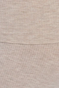 Sheer Ribbed Foldover Pants