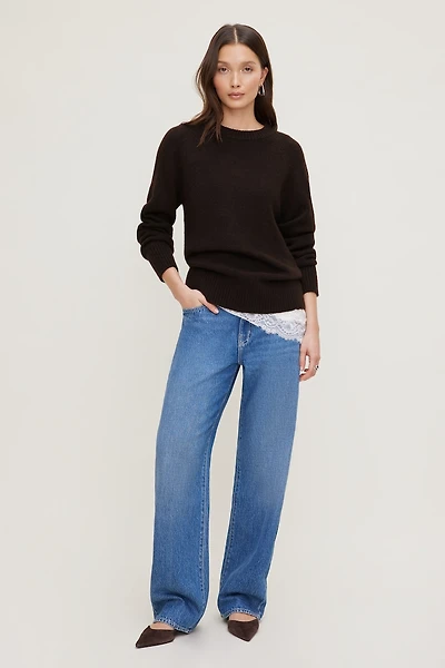 Mika Mid Rise Relaxed Straight Leg Jeans