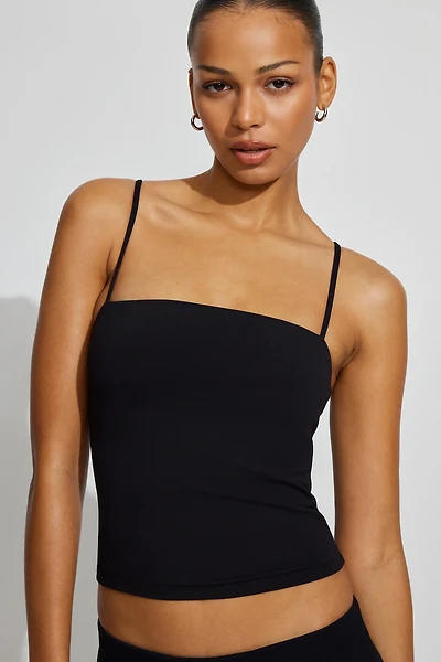 Sleek Straight Neck Cami Top