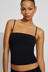 Sleek Straight Neck Cami Top