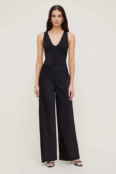 Izzy Wide Leg Satin Pants