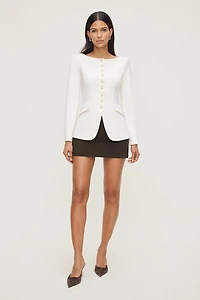 Boat Neck Ponte Blazer