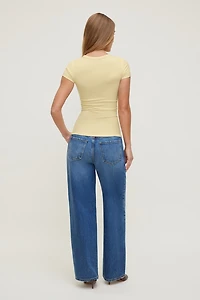 T-shirt à col rond Rumi