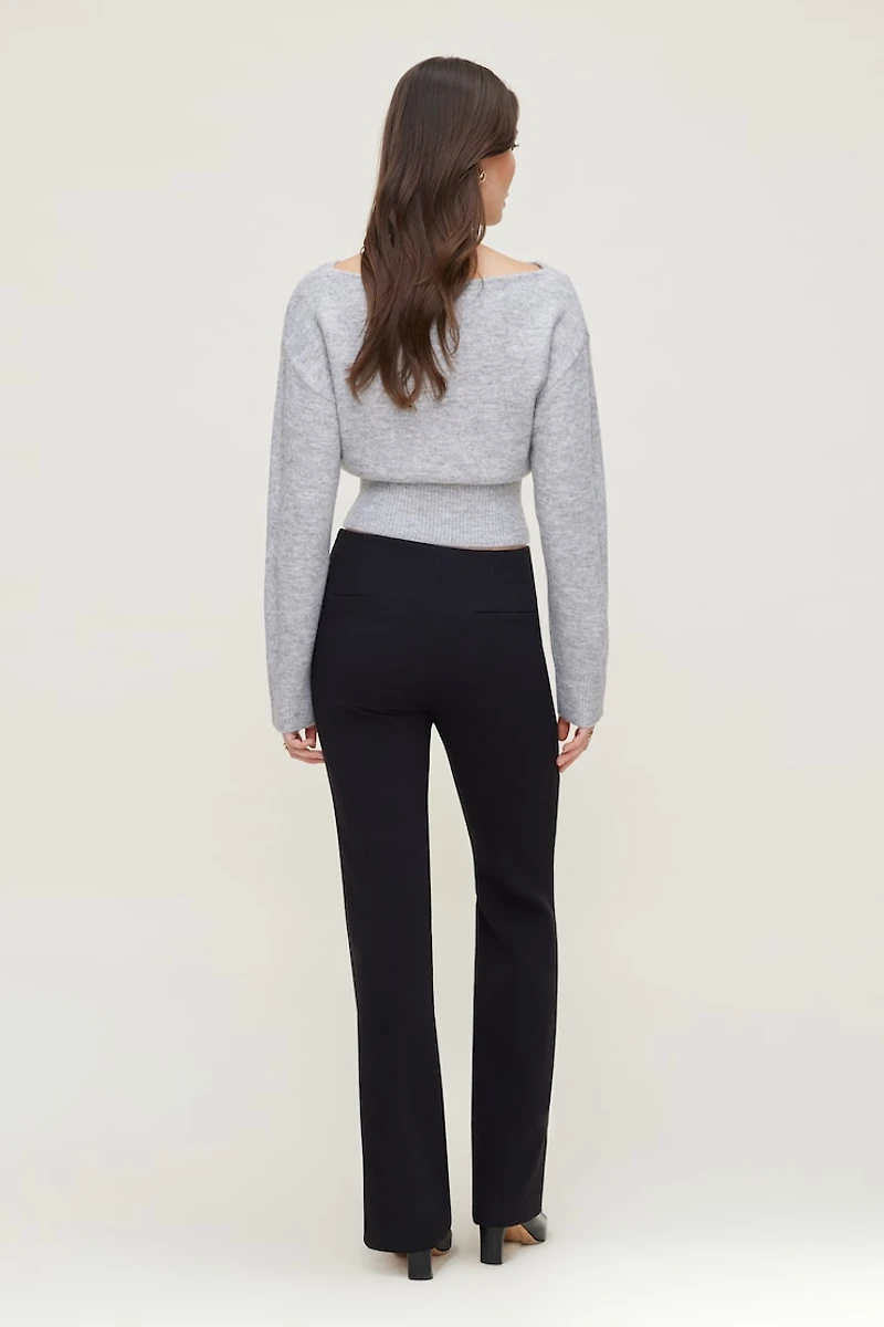 Juliet Cinched Boat Neck Sweater