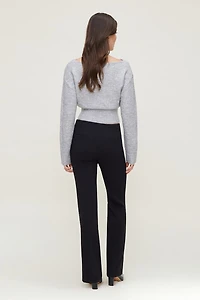 Juliet Cinched Boat Neck Sweater