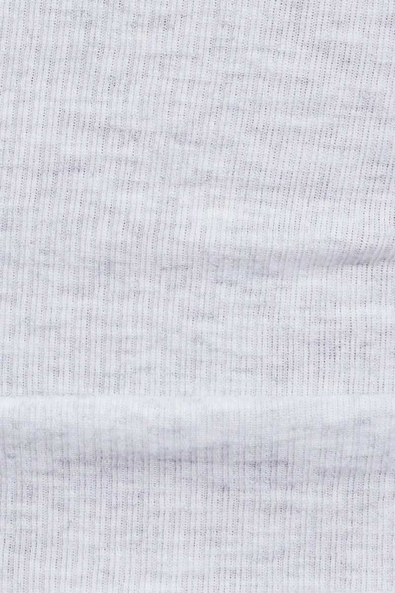 Cap Sleeve Ribbed T-Shirt