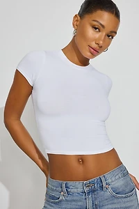 SuperSoft Crewneck Cropped T-Shirt