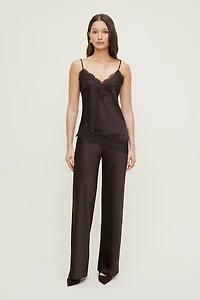 Izzy Wide Leg Satin Pants