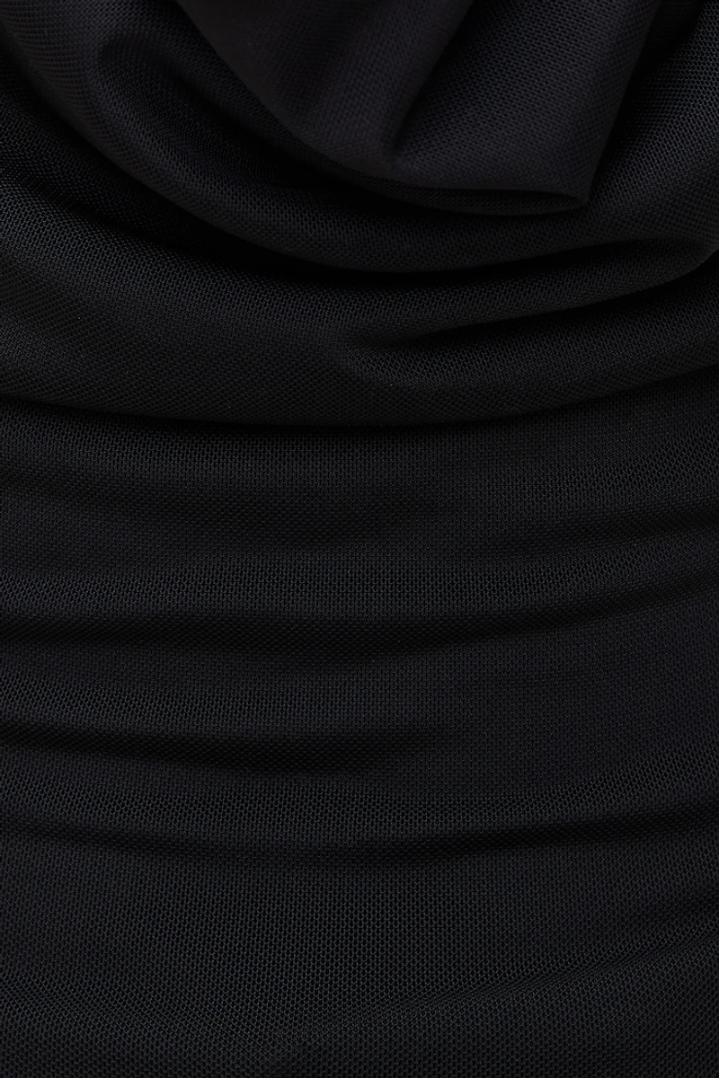 Haut licou en maille à col châle