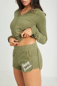 JUICY COUTURE Terry Emblem Shorts