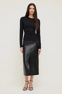 Draped Long Sleeve Top