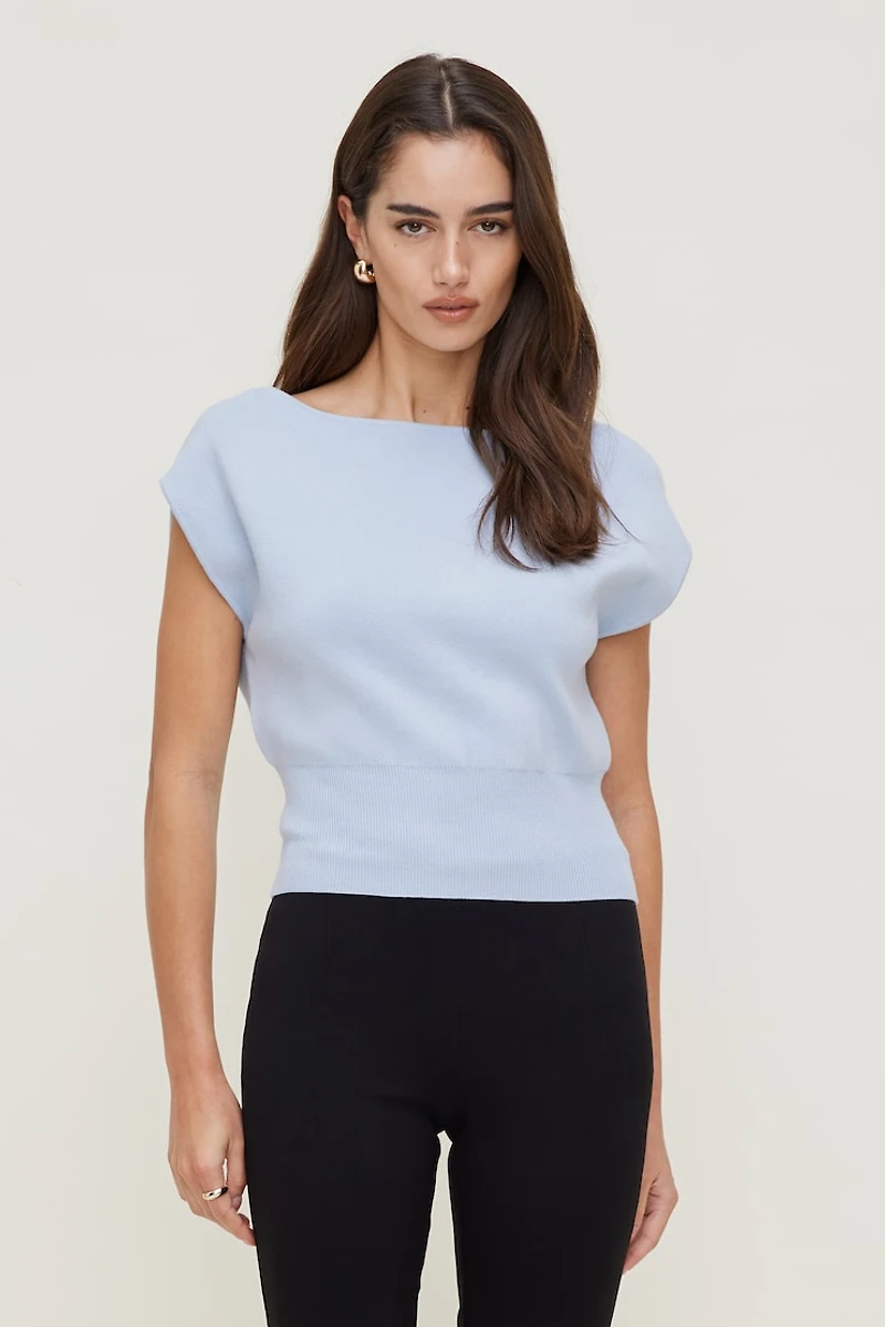 Chandail à col bateau