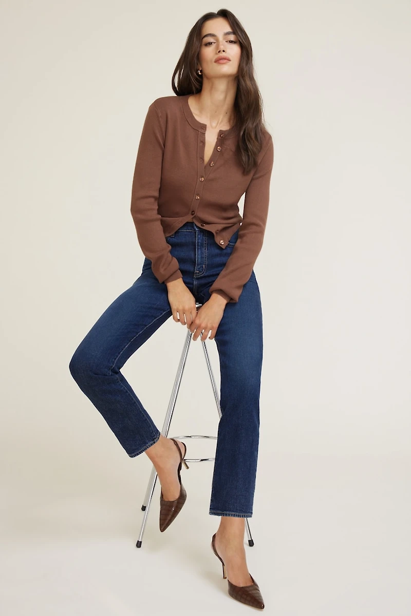 Frenchie Stretch High Rise Slim Leg Jeans