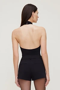 Justaucorps licou sculptant torsadé