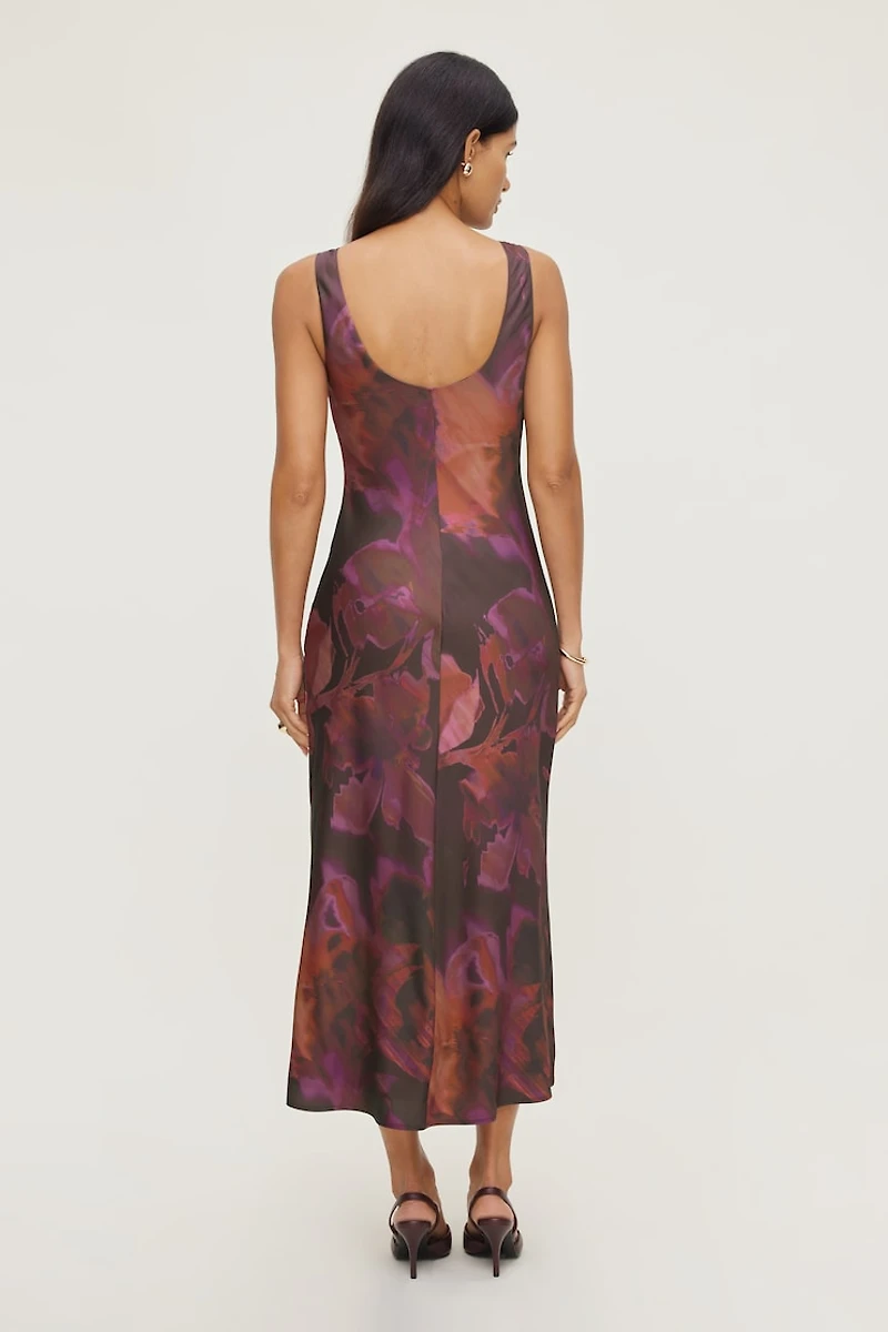 Liora Satin Maxi Slip Dress