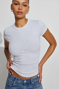 Ribbed Double Layer T-Shirt