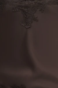 Cassie Asymmetric Lace Satin Cami