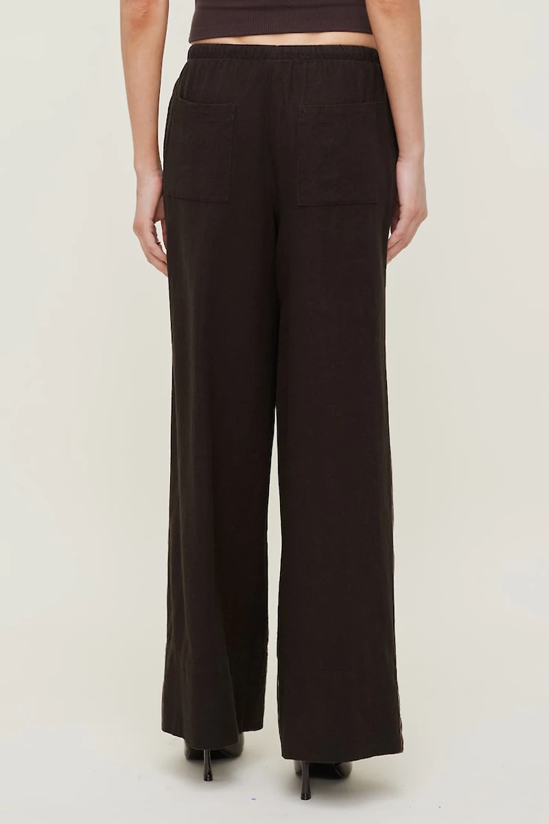Leo Linen Wide Leg Pants