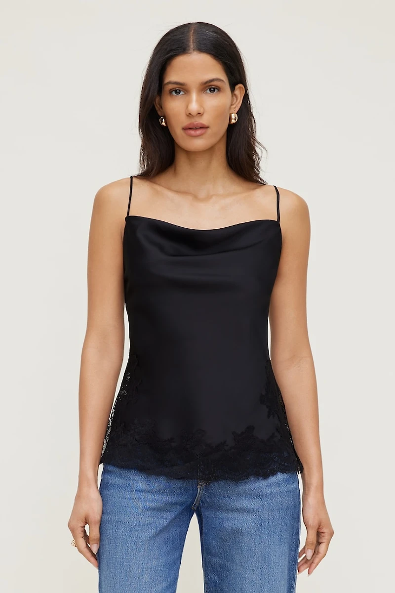 Madi Lace Satin Cami Top