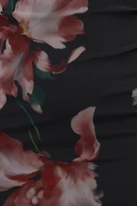 Floral Mesh Maxi Dress