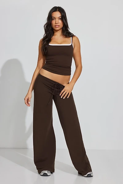 StretchTerry Wide Leg Pants