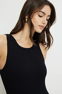 Marissa Ribbed Mini Sweater Dress