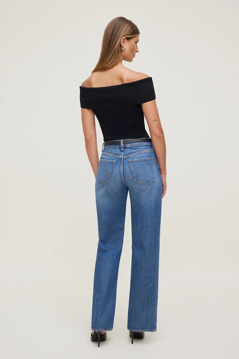 Rib Knit Off Shoulder Sweater