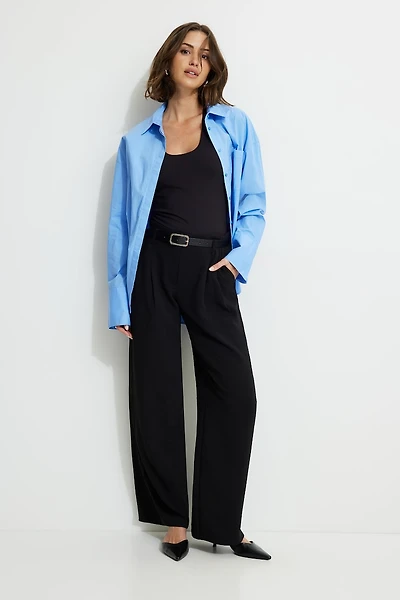 Jourdan Mid Rise Wide Leg Pants