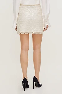 Kylie Sequin Mini Skirt