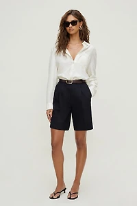 Chemise en lin surdimensionnée