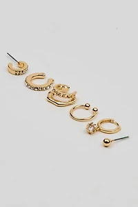 6 Pack Party Cluster Earrings