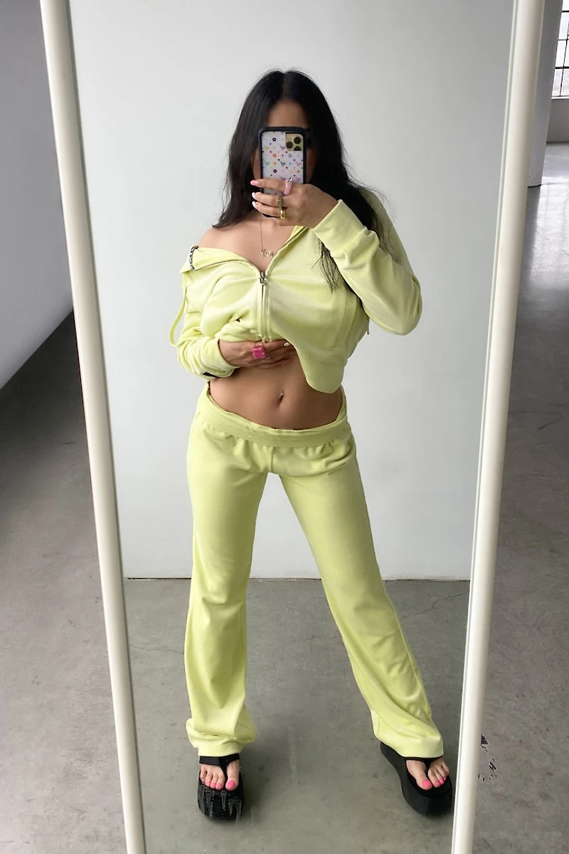 Jogging en velours à jambe évasée JUICY COUTURE