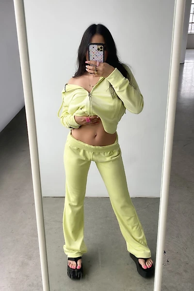 Jogging en velours à jambe évasée JUICY COUTURE