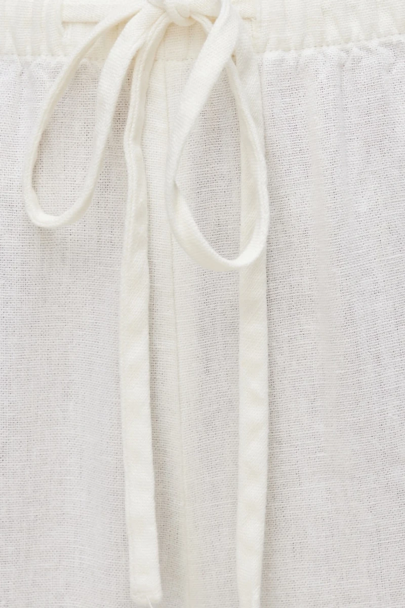 Leo Linen Wide Leg Pants