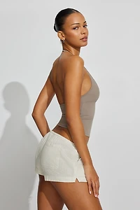 Clean Linen Mini Shorts