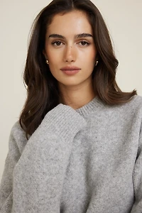 Chandail carré à col rond Jane