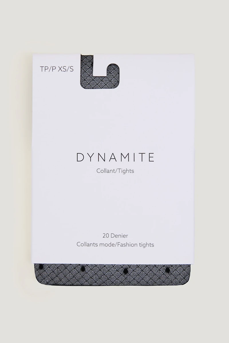 Sheer Polka Dot Fishnet Tights