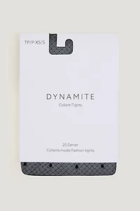 Sheer Polka Dot Fishnet Tights