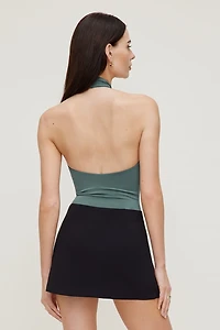 Justaucorps licou sculptant torsadé