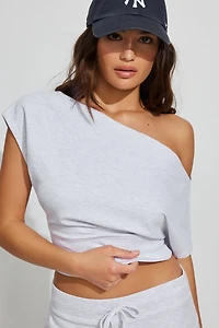 StretchTerry Off Shoulder Top