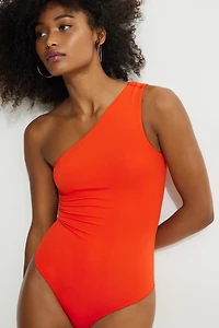 Single Shoulder Jersey Bodysuit