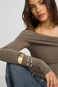 Set of 3 Convex & Wave Bangles