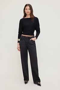 Mika Mid Rise Relaxed Straight Leg Jeans