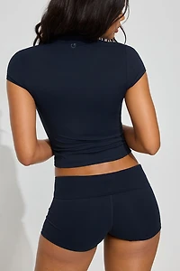 T-shirt Active à demi-fermeture éclair