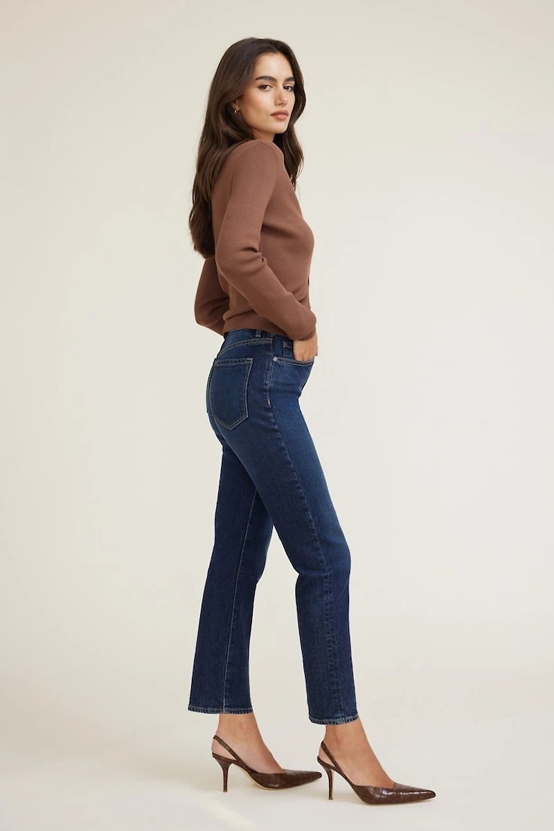 Frenchie Stretch High Rise Slim Leg Jeans