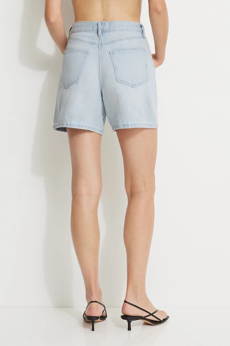Short en denim A taille haute et coupe Charlie