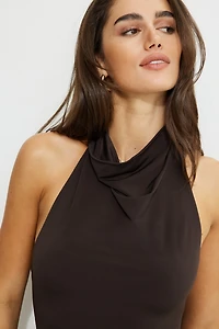 Sculpt Draped Mini Dress