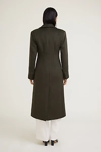 Cinched Wool Coat