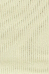 Haut côtelé à col licou échancré