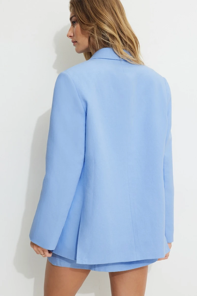 Noa Oversized Linen Blazer